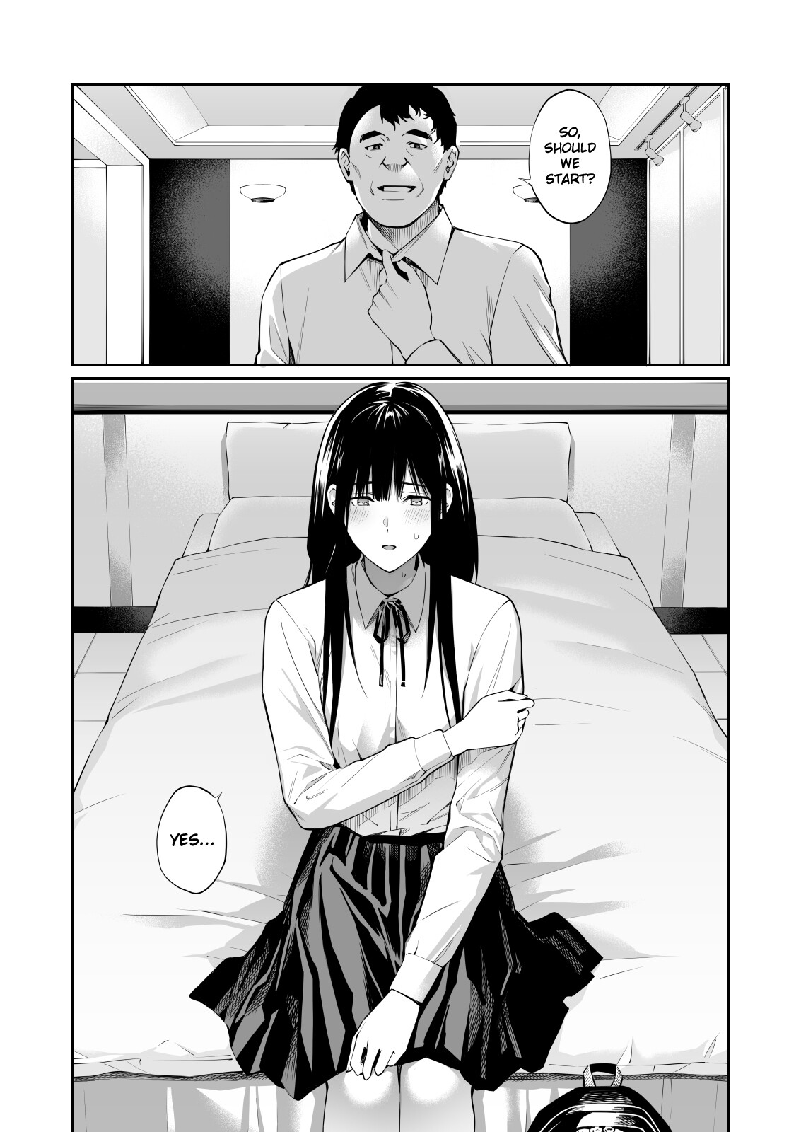 Hentai Manga Comic-Insert a secret he doesn't know.-Read-23